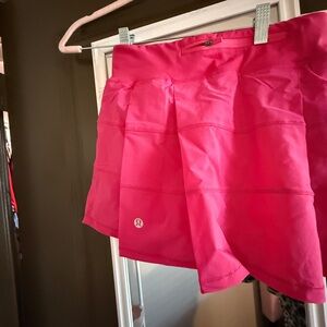 lululemon pink tennis skirt